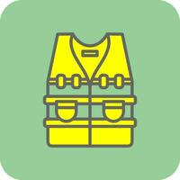 Bulletproof vest Vector Icon Design