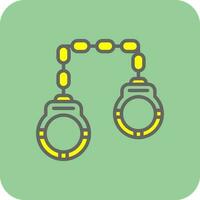 Handcuffs Vector Icon Design