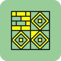 Tiles in Wales Vector Icon Design