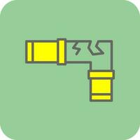 Damage Pipe Vector Icon Design