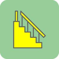 diseño de icono de vector de escalera