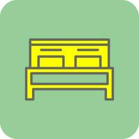 Double Bed Vector Icon Design