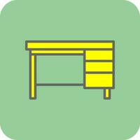 Office Table Vector Icon Design