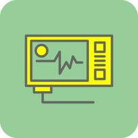 Ecg reading Vector Icon Design