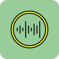 Sound waves Vector Icon Design