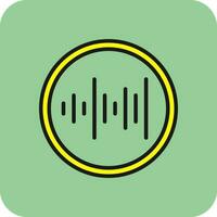 Sound waves Vector Icon Design