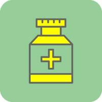 Diseño de icono de vector de tarro de pastillas
