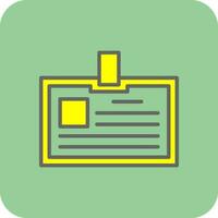 Identification card Vector Icon Design
