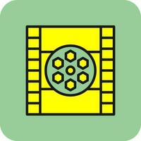 Film reel Vector Icon Design