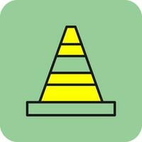 Traffic cone Vector Icon Design