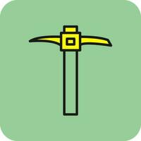 Pickaxe Vector Icon Design