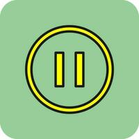 Pause Vector Icon Design