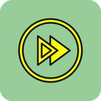 Fast Forward Vector Icon Design