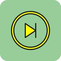 Skip Vector Icon Design