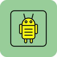 Android Character Vector Icon Design