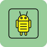 Android Character Vector Icon Design