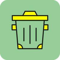 diseño de icono de vector de basura