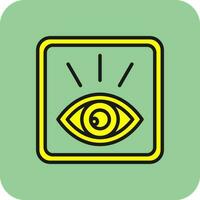 Eye Open Vector Icon Design