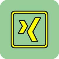 Xing Logo Vector Icon Design