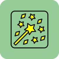 Magic Wand Vector Icon Design