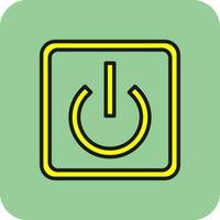Power Button Off Vector Icon Design