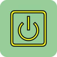 Power Button Off Vector Icon Design