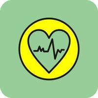 Heartbeat Vector Icon Design