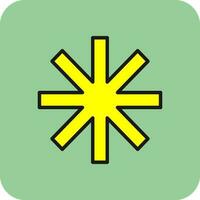 Asterisk Vector Icon Design