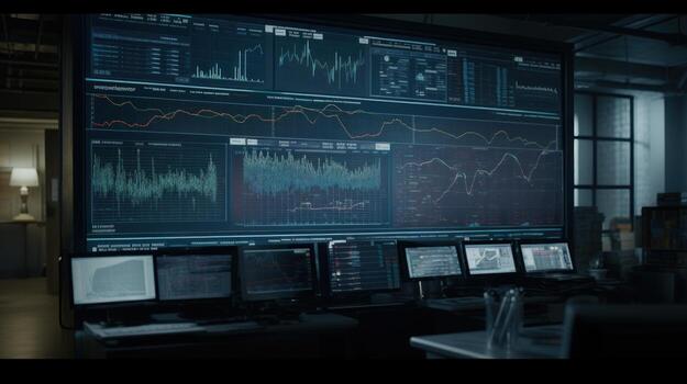 un algoritmo prediciendo mercado tendencias establecido en historia foto