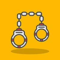 Handcuffs Vector Icon Design