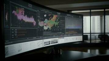 An algorithm predicting market trends based on history photo