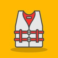 Life vest Vector Icon Design