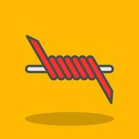 Barbed wire Vector Icon Design