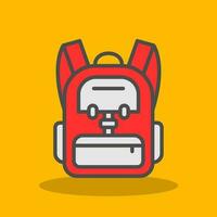 Backpack Vector Icon Design