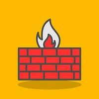 Firewall Vector Icon Design