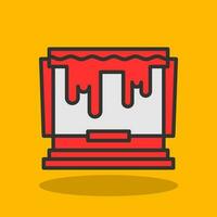 Paint Bucket Vector Icon Design