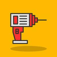Drill Machine Vector Icon Design