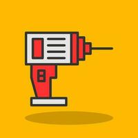 Drill Machine Vector Icon Design