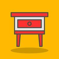 Night Stand Vector Icon Design