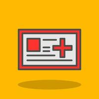 Medical card Vector Icon Design