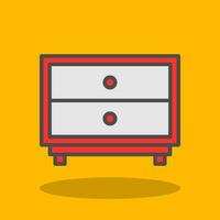 Chest of Drawers Vector Icon Design