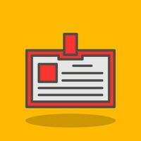 Identification card Vector Icon Design