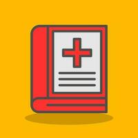 Medical book Vector Icon Design