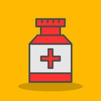 Pill jar Vector Icon Design