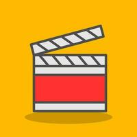 Clapperboard Vector Icon Design