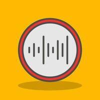 Sound waves Vector Icon Design