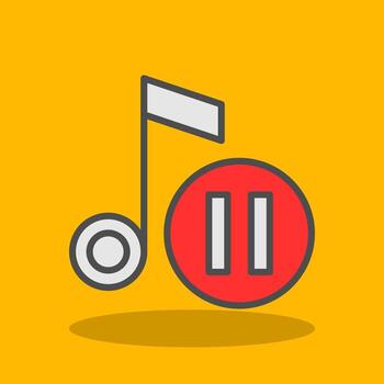 Pause button Vector Icon Design