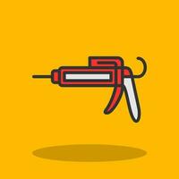 Caulk gun Vector Icon Design