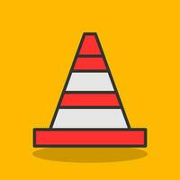 Traffic cone Vector Icon Design