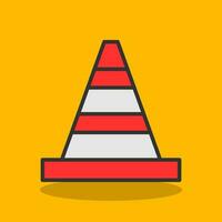 Traffic cone Vector Icon Design